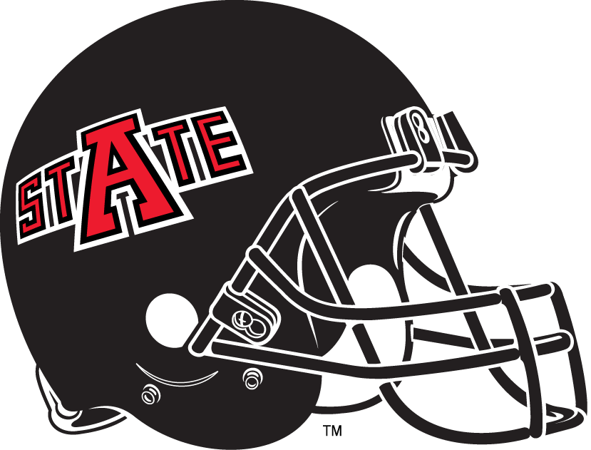 Arkansas State Red Wolves 2008-Pres Helmet Logo v2 diy iron on heat transfer